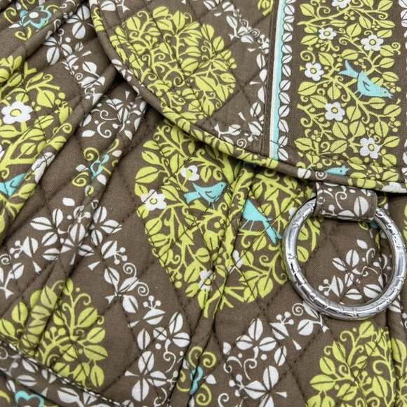 Vera Bradley Womens Birds Sittin in a Tree Satchel Saddle Handbag Floral Quilted - Picture 2 of 10